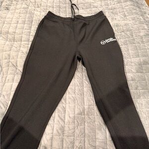 Sergio Tacchini Black Jogger Pants with White Logo